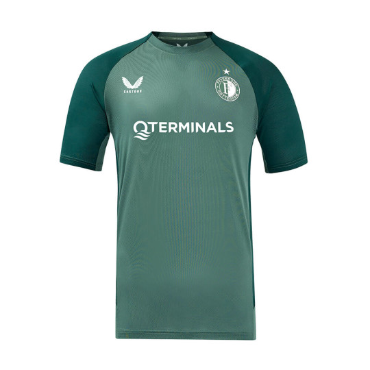 Castore Feyenoord Training Shirt 2024-2025 Women's Light Green Dark Green