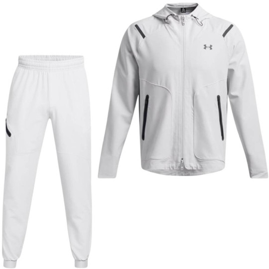 Under Armour Unstoppable Survêtement Full-Zip Gris Clair Noir