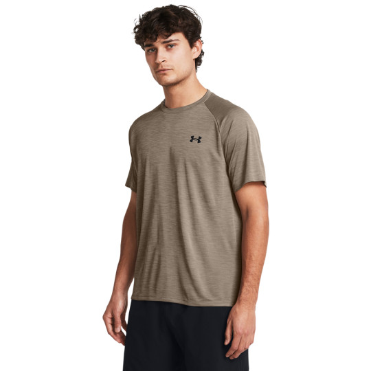 Under Armour Tech Textured Maillot d'Entraînement Brun Noir