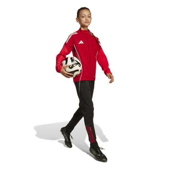 adidas Tiro 25 Competition Full-Zip Kids Tracksuit Red Black White