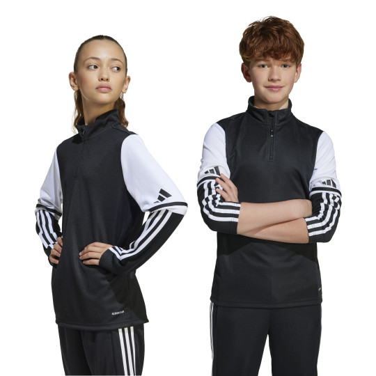 adidas Squadra 25 Trainingstrui 1/4-Zip Kids Zwart Wit