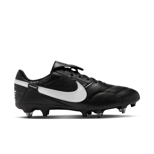 Nike Premier III IJzeren-Nop Voetbalschoenen (SG) Anti-Clog Zwart Wit