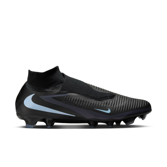 Nike Phantom 6 High Pro Gras Voetbalschoenen (FG) Zwart Lichtblauw