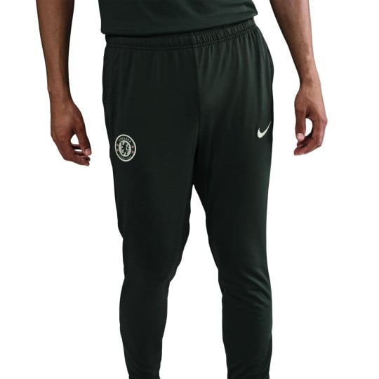 Nike Chelsea Strike Trainingsbroek 2025-2026 Donkergroen Wit