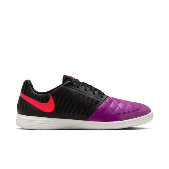 Nike Lunargato II Zaalvoetbalschoenen (IN) Zwart Paars Rood