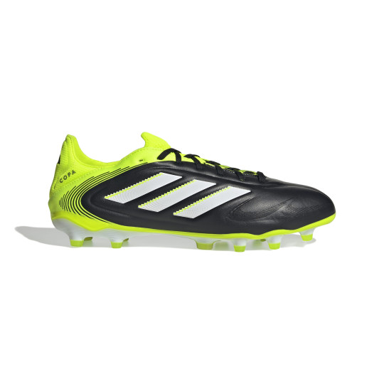 adidas Copa Pure III Pro Gazon Naturel Chaussures de Foot (FG) Noir Blanc Néon Jaune