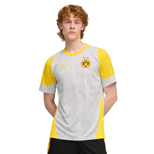 PUMA Borussia Dortmund Training Shirt 2025-2026 Silver Yellow
