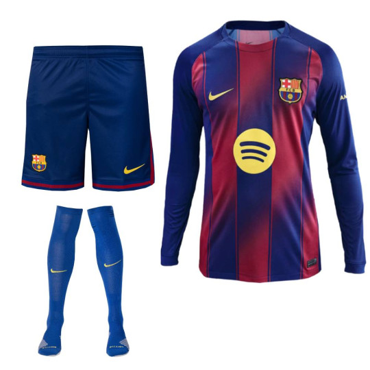 Nike FC Barcelona Home Kit Long Sleeve 2025-2026