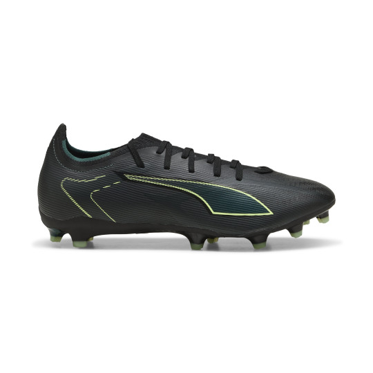 PUMA Ultra 6 Match Gazon Naturel Artificiel Chaussures de Foot (MG) Noir Vert Foncé Vert Vif