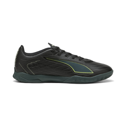 PUMA Ultra 6 Play Indoor Football Boots (IN) Black Dark Green Light Green