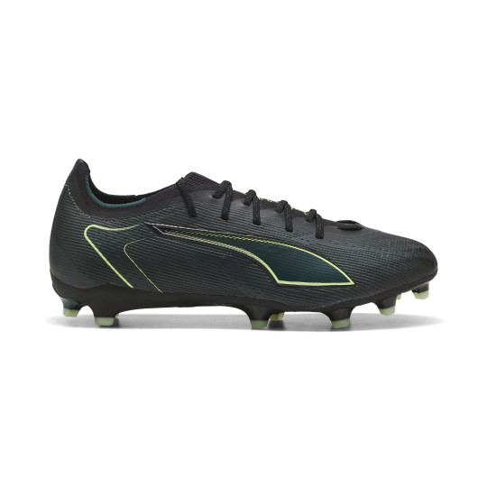 PUMA Ultra 6 Pro Gazon Naturel Artificiel Chaussures de Foot (MG) Noir Vert Foncé Vert Clair