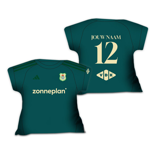 PEC Zwolle Shirtkussen Uitshirt 2025-2026 Gepersonaliseerd