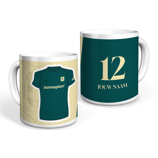 PEC Zwolle Mok Uitshirt 2025-2026 Gepersonaliseerd