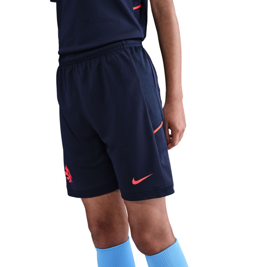 Nike Erling Haaland Academy 25 Short d'Entraînement Enfants Bleu Foncé Rouge Vif