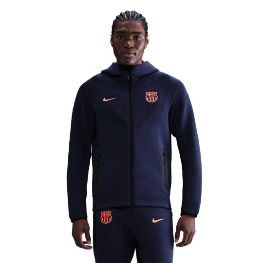 Nike FC Barcelona Tech Fleece Vest 2025-2026 Dark Blue Orange