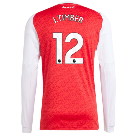 adidas Arsenal J. Timber 12 Thuisshirt Lange Mouwen 2025-2026