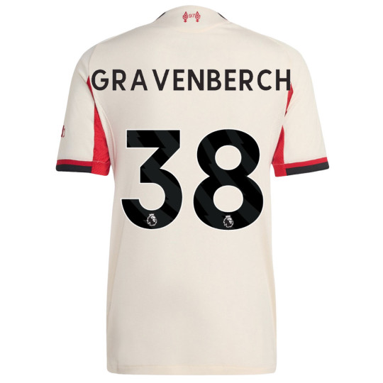 adidas Liverpool Gravenberch 38 Authentic Away Shirt 2025-2026