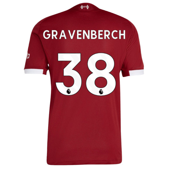 adidas Liverpool Gravenberch 38 Authentic 2025-2026 Home Shirt