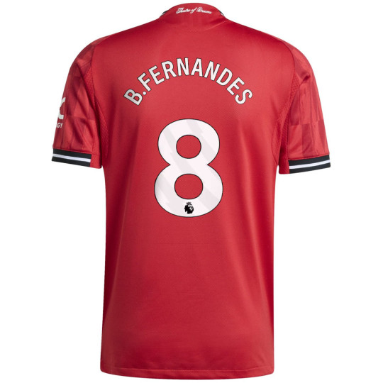 adidas Manchester United B.Fernandes 8 Authentic 2025-2026 Home Shirt