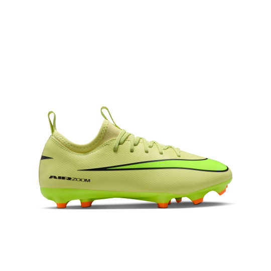 Nike Zoom Mercurial Vapor 16 Academy Gazon Naturel Artificiel Chaussures de Foot (MG) Enfants Jaune Jaune Vif Orange