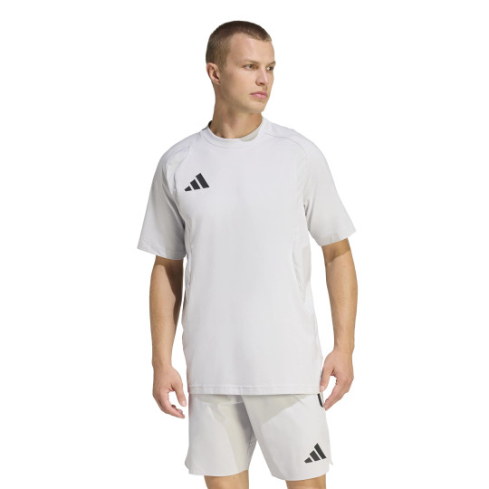 adidas Tiro Travel Training Shirt Grey Black