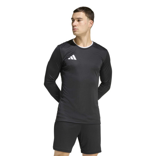 adidas Entrada 26 Voetbalshirt Lange Mouwen Zwart Wit