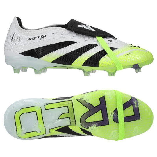 adidas Predator Pro FT Gras Voetbalschoenen (FG) Wit Zwart Neongeel