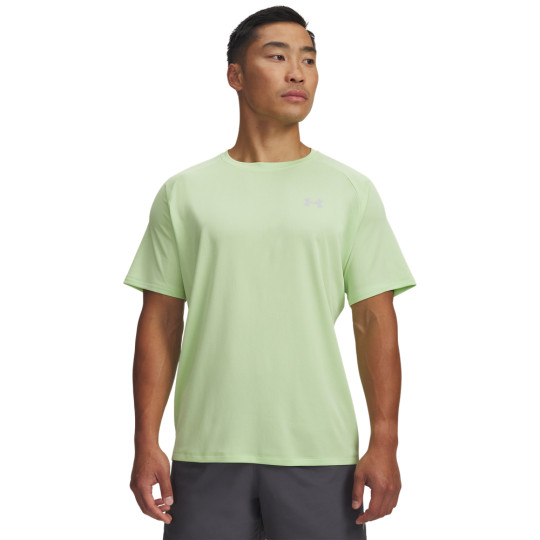 Under Armour Tech Textured Trainingsshirt Lichtgroen Zilver