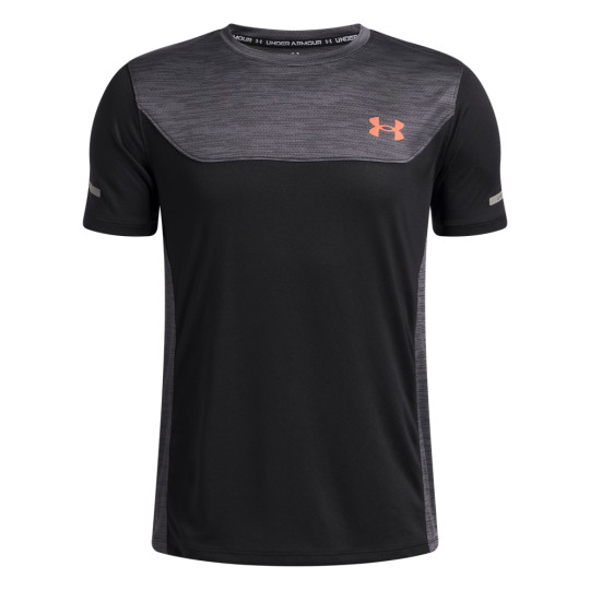 Under Armour Tech Utility Trainingsshirt Kids Zwart Donkergrijs Oranje