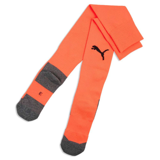 Chaussettes de football PUMA TeamLiga26 Core orange clair et noires