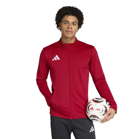Veste d'entraînement adidas Entrada 26 rouge et blanche