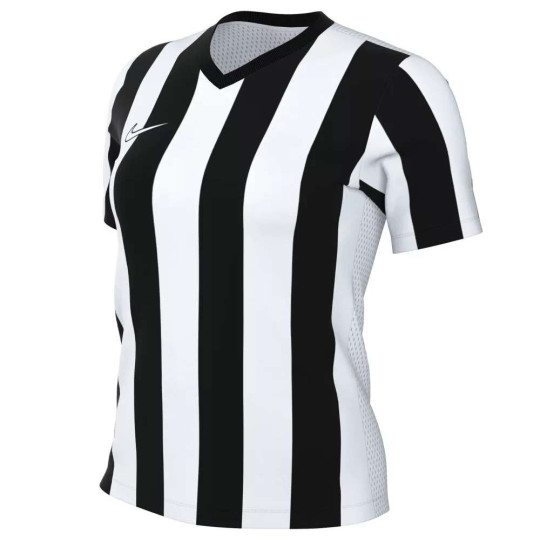 Maillot de football Nike Striped Division V pour Femmes, blanc et noir
