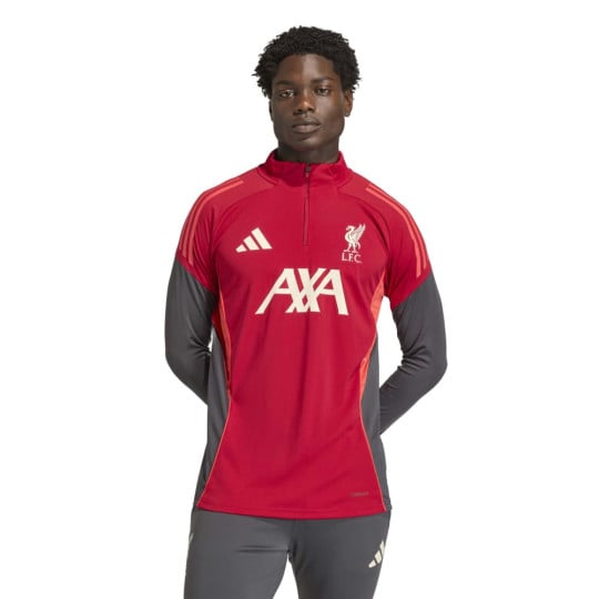 adidas Liverpool Training sweater 1/4-Zip 2025-2026 Red Grey