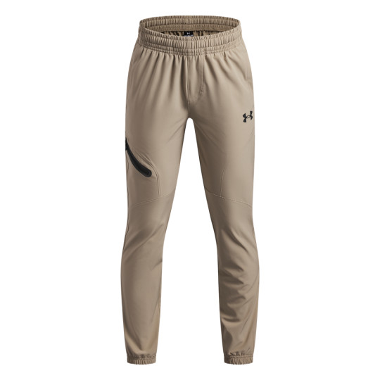 Under Armour Unstoppable Woven Joggingbroek Kids Beige Zwart