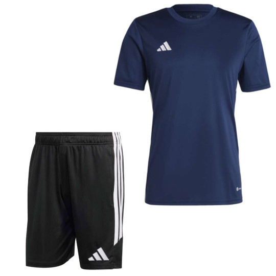 adidas Tabela Trainingsset Donkerblauw Wit Zwart
