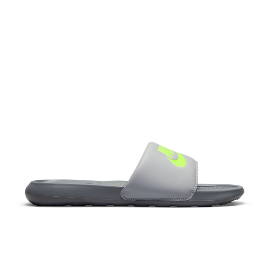 Nike Victori One Slides Dark Grey Light Grey Neon Yellow