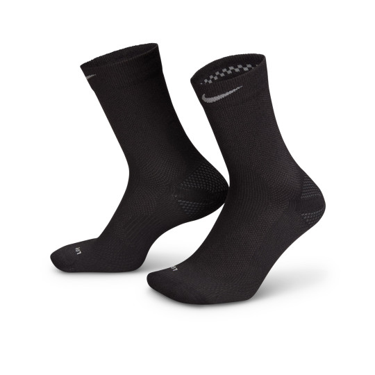 Nike Lightweight Crew Sportsokken Zwart Zilver Donkergrijs
