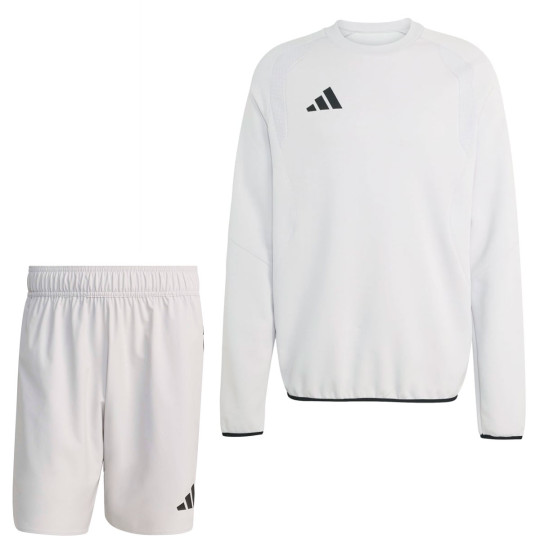 adidas Tiro Travel Jogging Suit Shorts Grey Black
