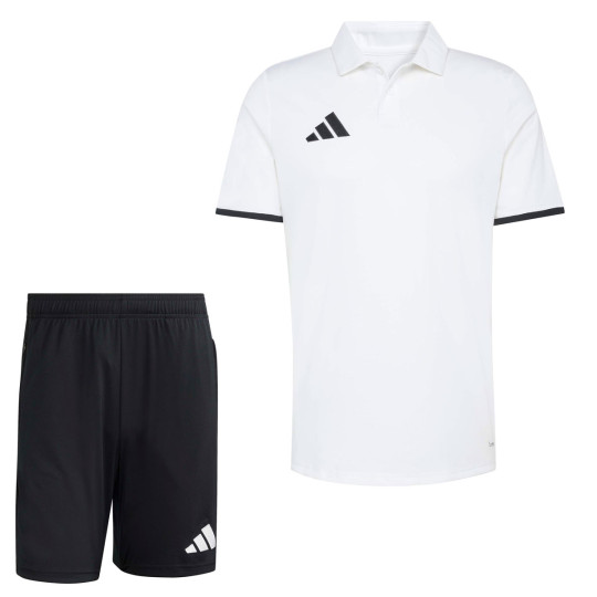 adidas Entrada 26 Polo Training Set White Black