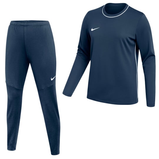 Survêtement Nike Dri-FIT Park 26 pour Femmes, bleu foncé et blanc