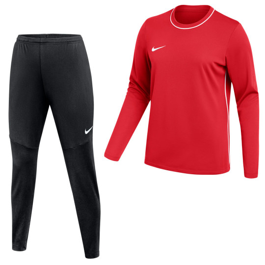 Survêtement Nike Dri-FIT Park 26 pour Femmes, rouge et noir