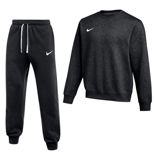 Combinaison de jogging Nike Park 26 Fleece Crew, noir et blanc