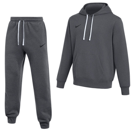 Nike Park 26 Fleece Pullover Hoodie Sweatsuit Dark Grey Black