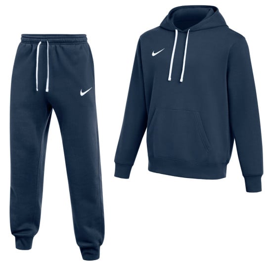 Nike Park 26 Fleece Pullover Hoodie Joggingpak Donkerblauw Wit