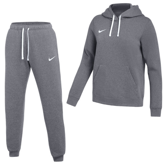 Nike Park 26 Fleece Pullover Hoodie Women's Jogging Suit Dark Grey White