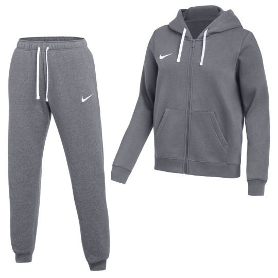 Nike Park 26 Fleece Vest Women's Jogging Suit Dark Grey White