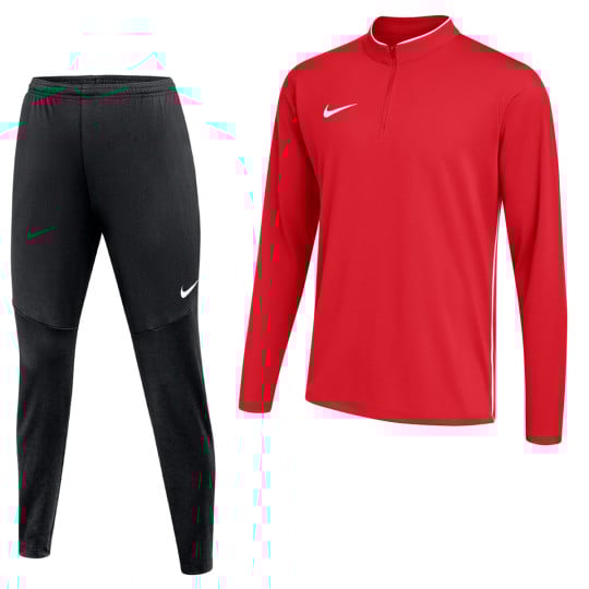 Nike Dri-FIT Park 26 Tracksuit 1/4-Zip Kids Red Black