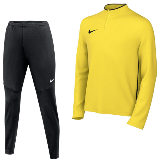 Nike Dri-FIT Park 26 Tracksuit 1/4-Zip Kids Yellow Black