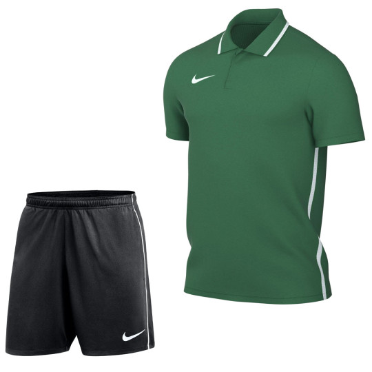 Nike Dri-FIT Park 26 Polo Trainingsset Donkergroen Zwart