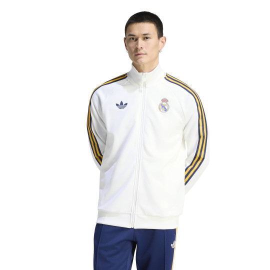 adidas Real Madrid Originals Trainingsjack Wit Donkerblauw Lichtoranje